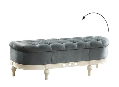 Classic R Stool RETRO RUSTIC FOOTSTOOL OTTOMAN Bench seat Stool - FL-P1A